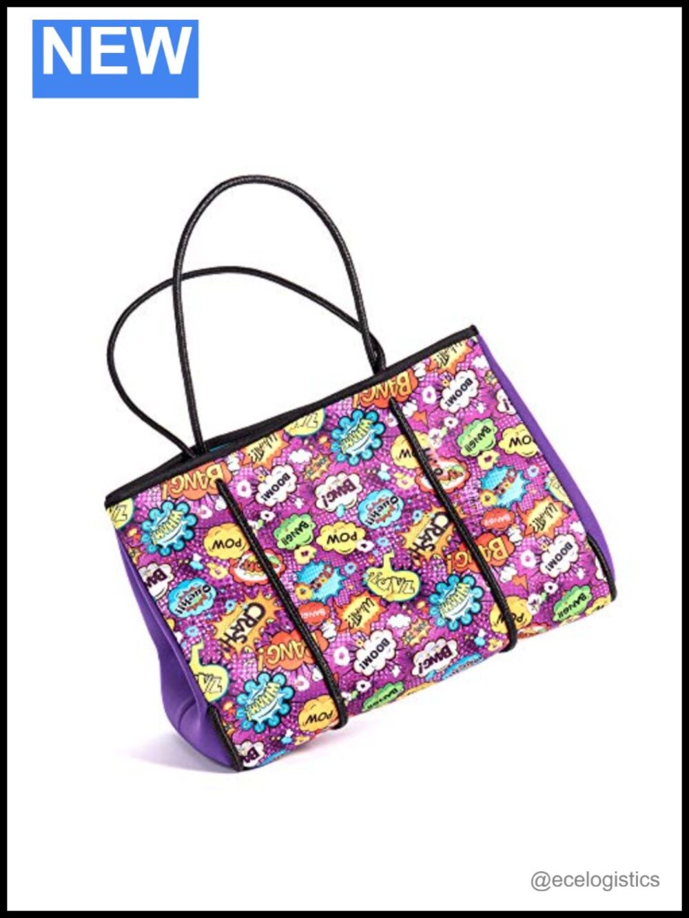 Women's Neoprene Tote Handbag Travel Beach Work